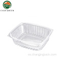 Caja de embalaje de plástico de ensalada fresca de plástico desechable